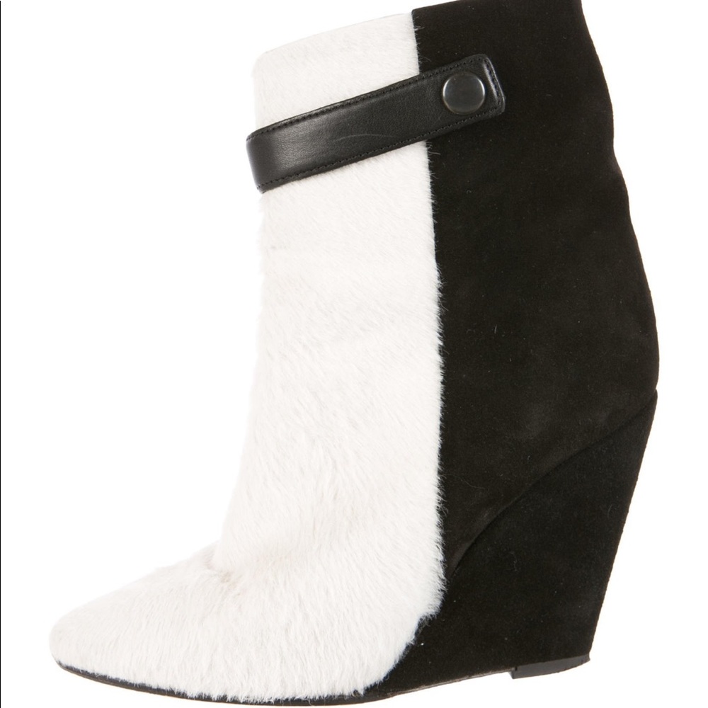 Isabel Marant Pointed Toe Wedge Ankle Boots